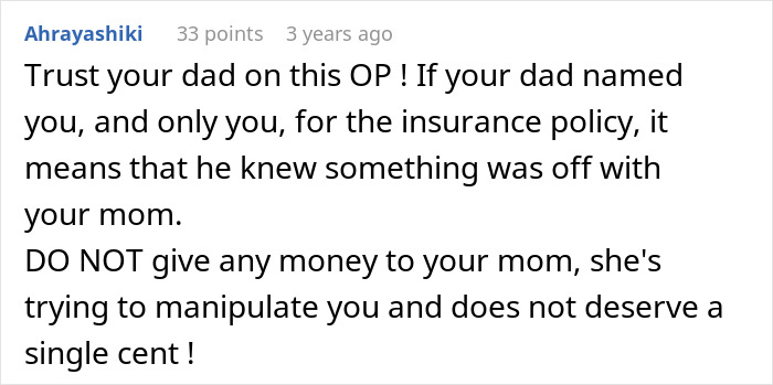 Mom Demands Kids Give Her Their Share Of The Inheritance, Doesn't Like Daughter's Response