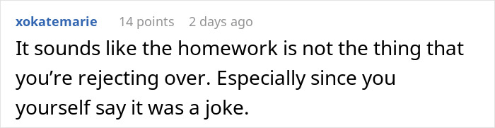 A comment about Stranger Things homework and rejecting over a joke. A comment about Stranger Things homework and rejecting over a joke.
