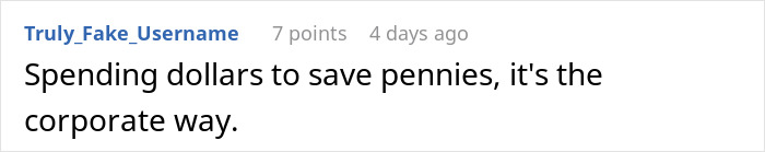 Management Proves They Know Nothing By Trying To Save Money In All The Wrong Places Management Proves They Know Nothing By Trying To Save Money In All The Wrong Places