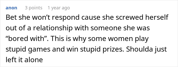 User comment on open relationship regrets discussing playing stupid games and winning stupid prizes User comment on open relationship regrets discussing playing stupid games and winning stupid prizes