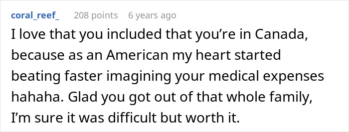 A comment about medical expenses in Canada, related to a MIL who thinks a shellfish allergy is fake. A comment about medical expenses in Canada, related to a MIL who thinks a shellfish allergy is fake.