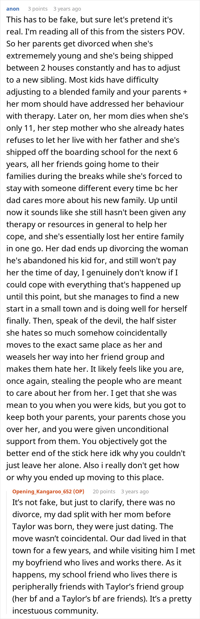Bully Half-Sis Tells Friends She Was Homeless And Shunned By Sibling, Shocked When The Truth Comes Out Bully Half-Sis Tells Friends She Was Homeless And Shunned By Sibling, Shocked When The Truth Comes Out