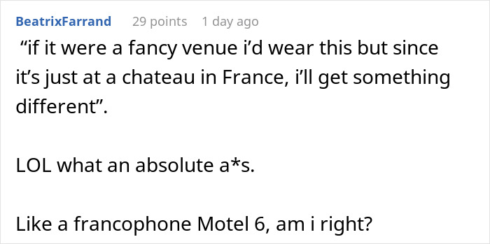 MIL Hides What She's Going To Wear To Wedding, Comes Out With Something Scandalous