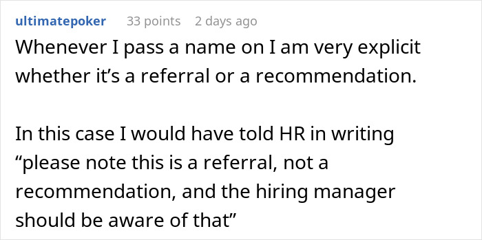 Woman Tells HR She Never Referred Anyone, Starts Massive Family Drama Woman Tells HR She Never Referred Anyone, Starts Massive Family Drama