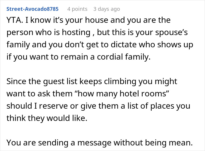 A post explaining YTA perspective on hosting guests, related to BIL brings a different GF to family Thanksgiving A post explaining YTA perspective on hosting guests, related to BIL brings a different GF to family Thanksgiving