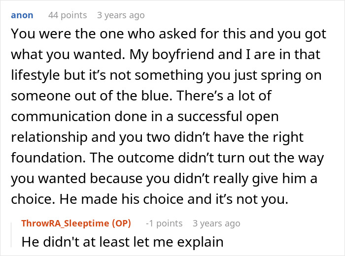 A discussion on the lack of communication in an open relationship. A discussion on the lack of communication in an open relationship.