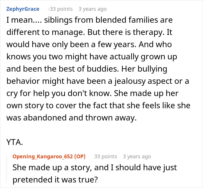 Bully Half-Sis Tells Friends She Was Homeless And Shunned By Sibling, Shocked When The Truth Comes Out Bully Half-Sis Tells Friends She Was Homeless And Shunned By Sibling, Shocked When The Truth Comes Out