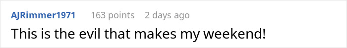 Screenshot of a Reddit comment exclaiming pleasure over a guy getting petty revenge on a woman. Screenshot of a Reddit comment exclaiming pleasure over a guy getting petty revenge on a woman.