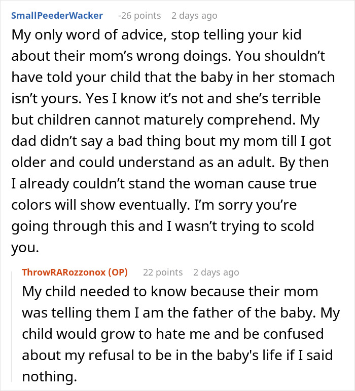 Guy Left Worried His Ex-Wife Will Force Her Affair Baby On Him Guy Left Worried His Ex-Wife Will Force Her Affair Baby On Him