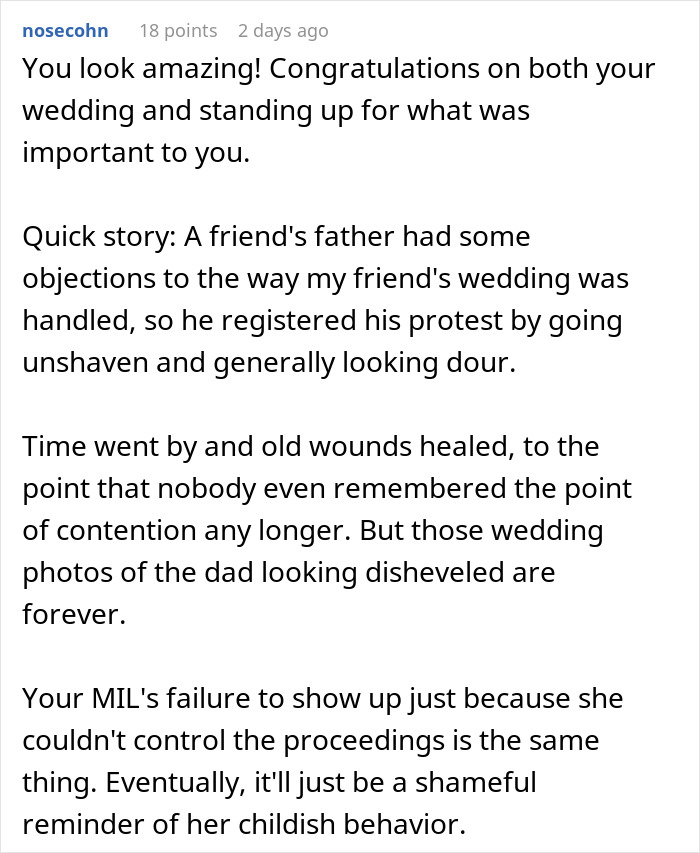 Bride Is Told She "Doesn't Need" A White Dress, Then Sees What Her MIL Plans To Wear To The Ceremony