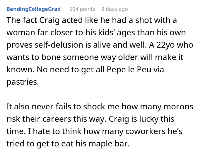 Creepy Coworker Won't Take A Hint, Takes It Way Too Far In The Office Kitchen Creepy Coworker Won't Take A Hint, Takes It Way Too Far In The Office Kitchen
