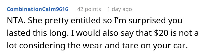 Employee Gives Coworker A Ride To Work, Finds Out She’s Been Offering Seats In Their Car To Other People Employee Gives Coworker A Ride To Work, Finds Out She’s Been Offering Seats In Their Car To Other People