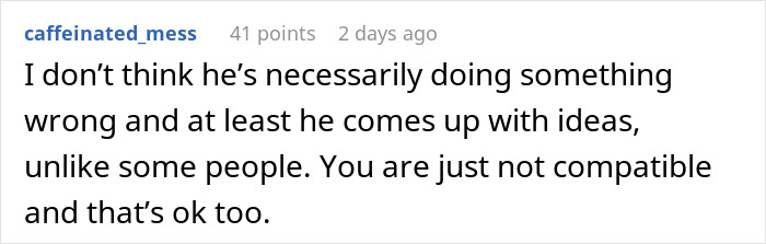 Online comment suggesting incompatibility between a woman and her date who assigned Stranger Things homework. Online comment suggesting incompatibility between a woman and her date who assigned Stranger Things homework.
