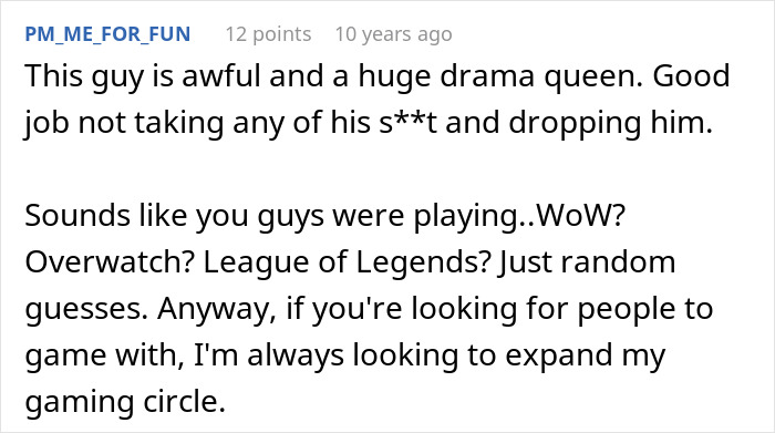 A screenshot showing comments from a user about a buddy and a hot GF and a weight-loss coach. A screenshot showing comments from a user about a buddy and a hot GF and a weight-loss coach.
