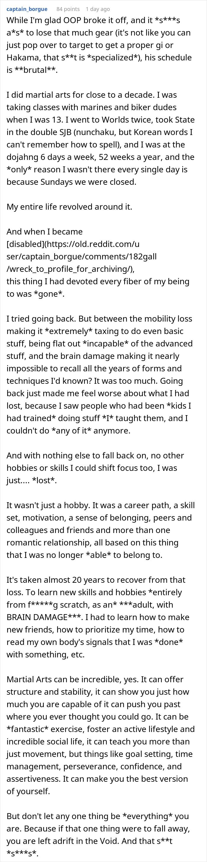 Personal story about dedication and loss in martial arts Personal story about dedication and loss in martial arts