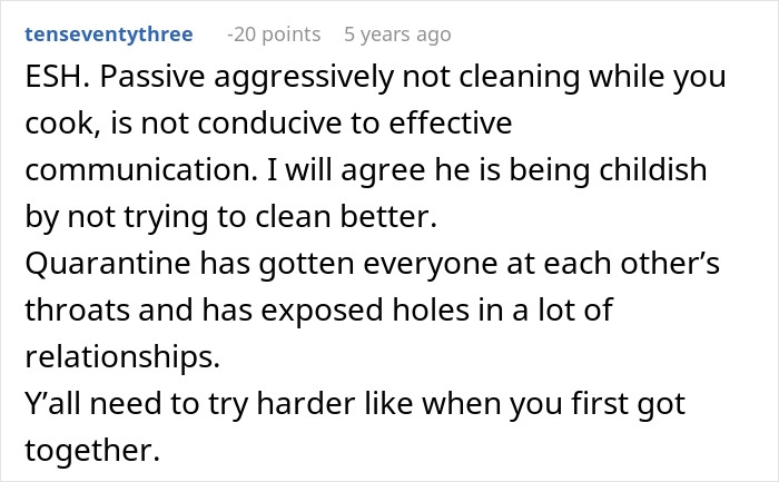 Woman Stops Cleaning As She Cooks To Prove A Point, Husband Still Doesn't Get It Woman Stops Cleaning As She Cooks To Prove A Point, Husband Still Doesn't Get It