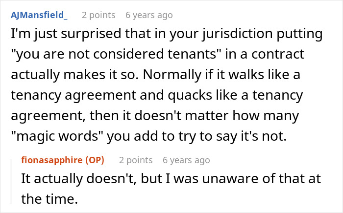 A screenshot showing comments about a guy living in a pub and landlord refusing deposit. A screenshot showing comments about a guy living in a pub and landlord refusing deposit.