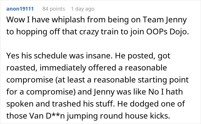 Comment on choosing sides related to martial arts schedule and gear Comment on choosing sides related to martial arts schedule and gear
