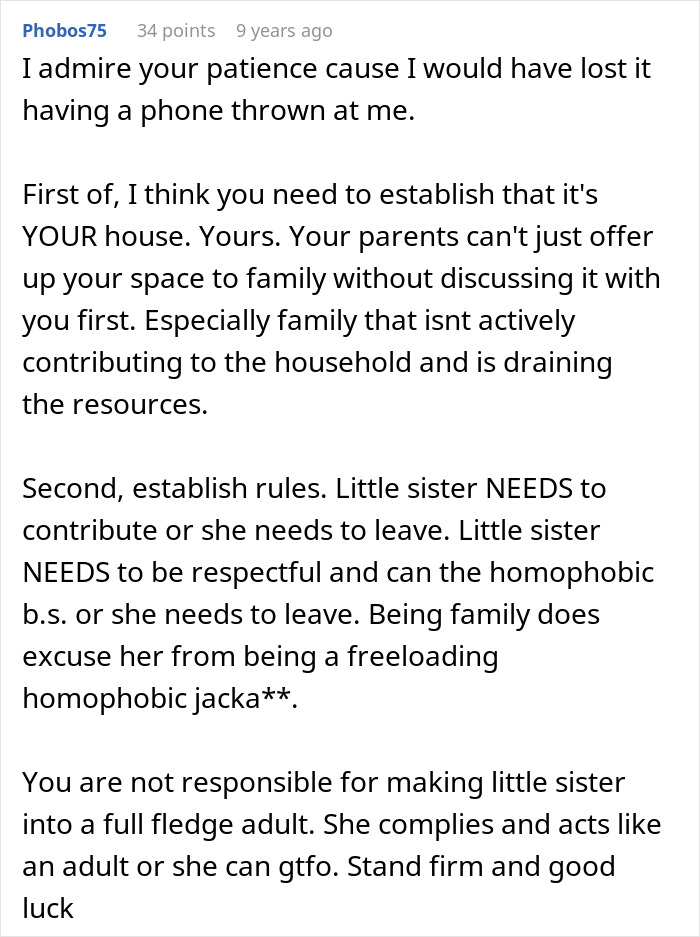 Sister's Entitlement Has No Limits, She Can't Believe Someone Actually Calls Her Out Sister's Entitlement Has No Limits, She Can't Believe Someone Actually Calls Her Out