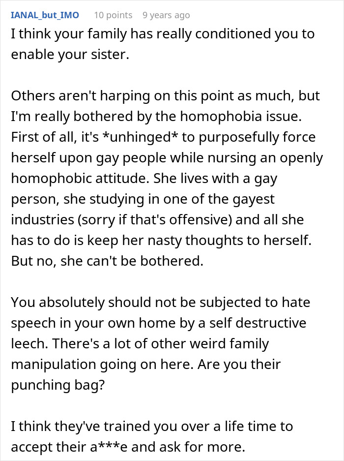 Sister's Entitlement Has No Limits, She Can't Believe Someone Actually Calls Her Out Sister's Entitlement Has No Limits, She Can't Believe Someone Actually Calls Her Out