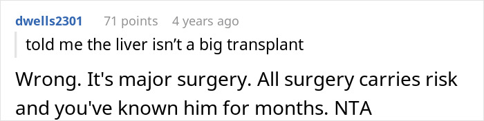 Guy Expects GF Of 8 Months To Donate Part Of Her Liver, Jokes He'll Marry Her Just To Get The Organ Guy Expects GF Of 8 Months To Donate Part Of Her Liver, Jokes He'll Marry Her Just To Get The Organ