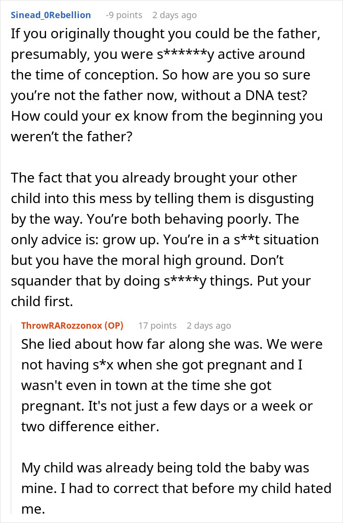 Guy Left Worried His Ex-Wife Will Force Her Affair Baby On Him Guy Left Worried His Ex-Wife Will Force Her Affair Baby On Him