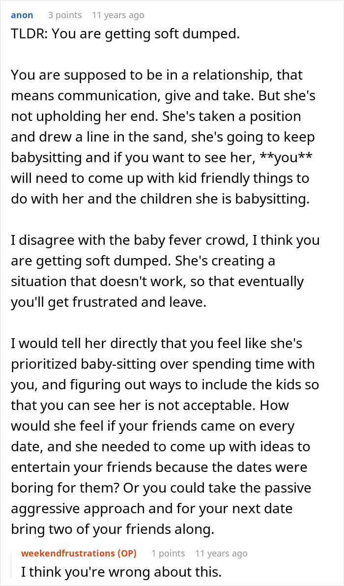 Woman Babysits On Weekends, Her Clueless BF Just Can't Figure Out Why She Keeps Ignoring Him Woman Babysits On Weekends, Her Clueless BF Just Can't Figure Out Why She Keeps Ignoring Him