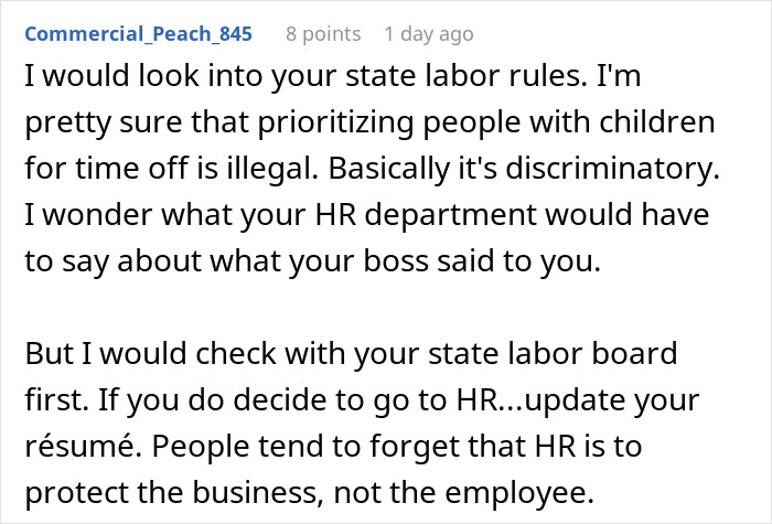 People Are Infuriated By This Boss Who Isn’t Even Aware He’s Discriminating Against A Childless Employee People Are Infuriated By This Boss Who Isn’t Even Aware He’s Discriminating Against A Childless Employee