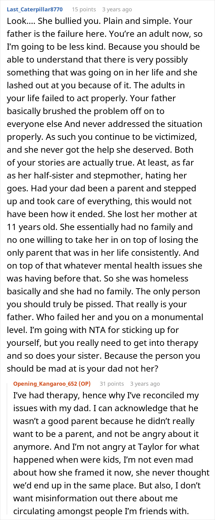 Bully Half-Sis Tells Friends She Was Homeless And Shunned By Sibling, Shocked When The Truth Comes Out Bully Half-Sis Tells Friends She Was Homeless And Shunned By Sibling, Shocked When The Truth Comes Out