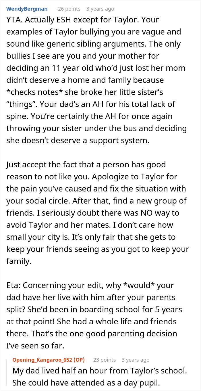 Bully Half-Sis Tells Friends She Was Homeless And Shunned By Sibling, Shocked When The Truth Comes Out Bully Half-Sis Tells Friends She Was Homeless And Shunned By Sibling, Shocked When The Truth Comes Out