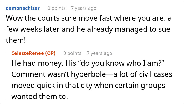 Entitled kid wants heart monitor: User comment on quick court action; OP explains the kid's dad had money and influence. Entitled kid wants heart monitor: User comment on quick court action; OP explains the kid's dad had money and influence.