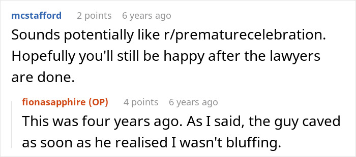 A user comment on the man living in a pub and suing his landlord for a deposit. A user comment on the man living in a pub and suing his landlord for a deposit.