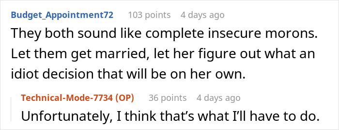 Bride Plans A Forever With A Guy Who Proposed With A String, BFF Is Running Out Of Ways To Say &ldquo;Run&rdquo;