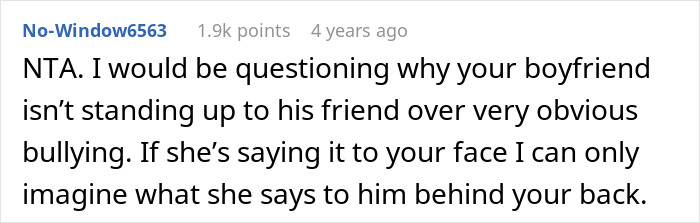 A comment on the GF says no to driving drunk women story, focusing on the boyfriend's lack of support. A comment on the GF says no to driving drunk women story, focusing on the boyfriend's lack of support.