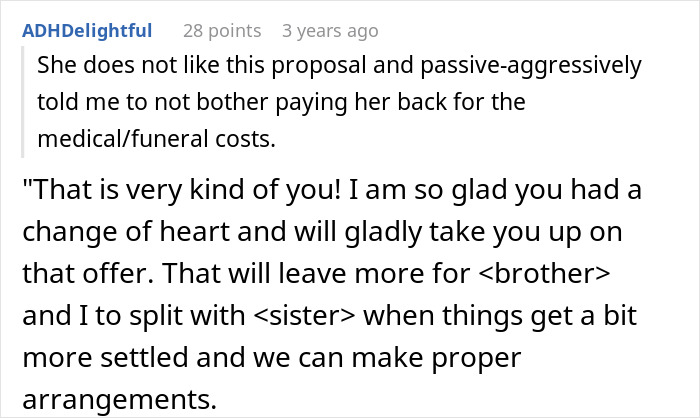 Mom Demands Kids Give Her Their Share Of The Inheritance, Doesn't Like Daughter's Response