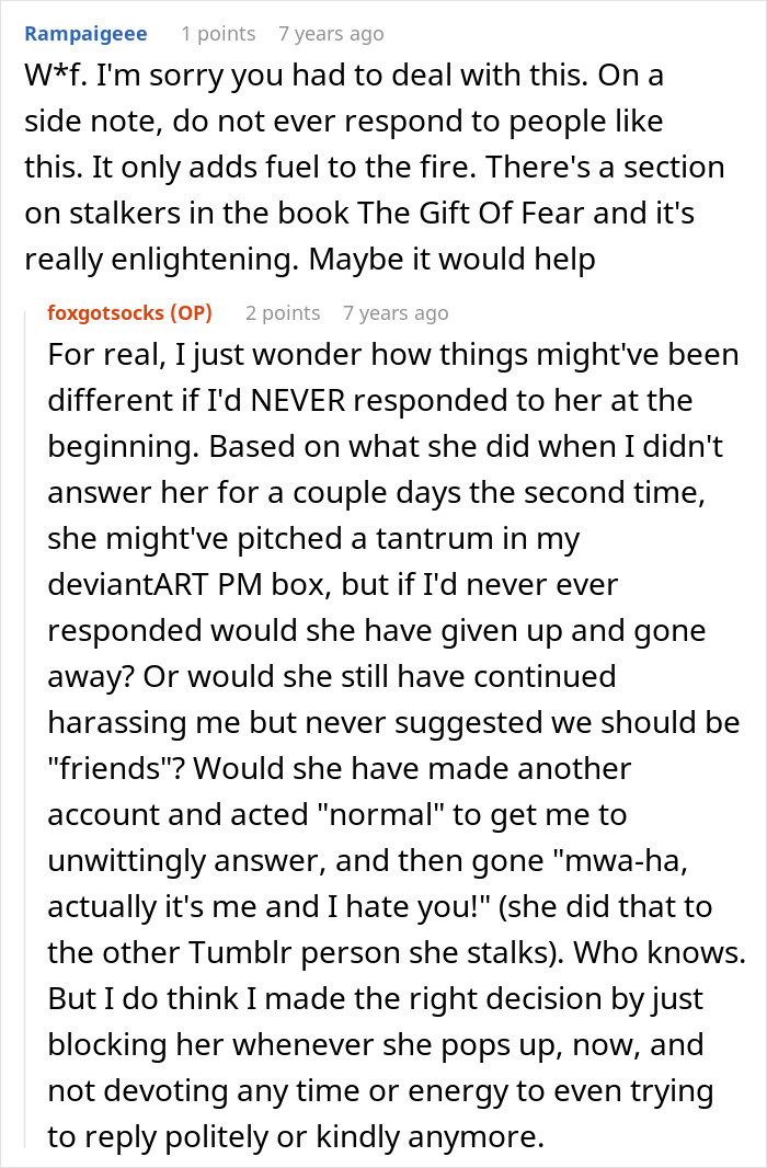 Online Stalker Freaks Out After Woman "Steals" Her Fictional Boyfriend Online Stalker Freaks Out After Woman "Steals" Her Fictional Boyfriend