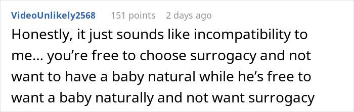 Man Can&rsquo;t Stay With Partner Who Wants Kids But Isn&rsquo;t Willing To Give Birth, She Is Appalled This Is An Issue