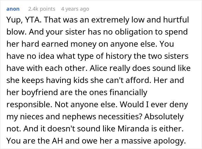Successful Woman Refuses To Fund Sister&rsquo;s Large Family, Then Faces A Cruel Personal Attack From Bro