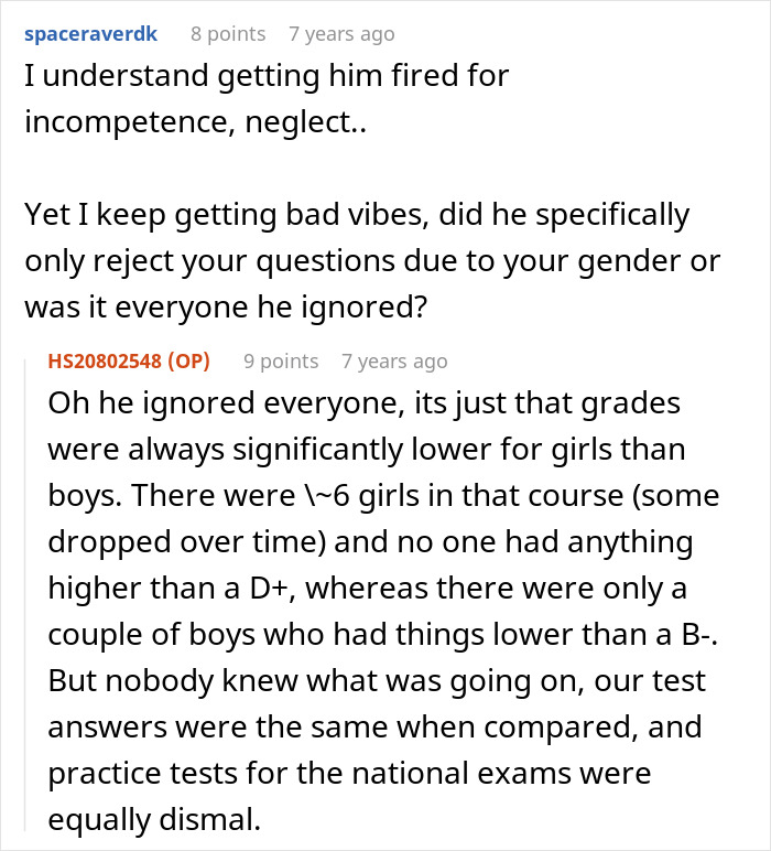 Chauvinist Teacher Turns Student's Life Nightmarish, She Makes Sure High School Gets Rid Of Him Chauvinist Teacher Turns Student's Life Nightmarish, She Makes Sure High School Gets Rid Of Him