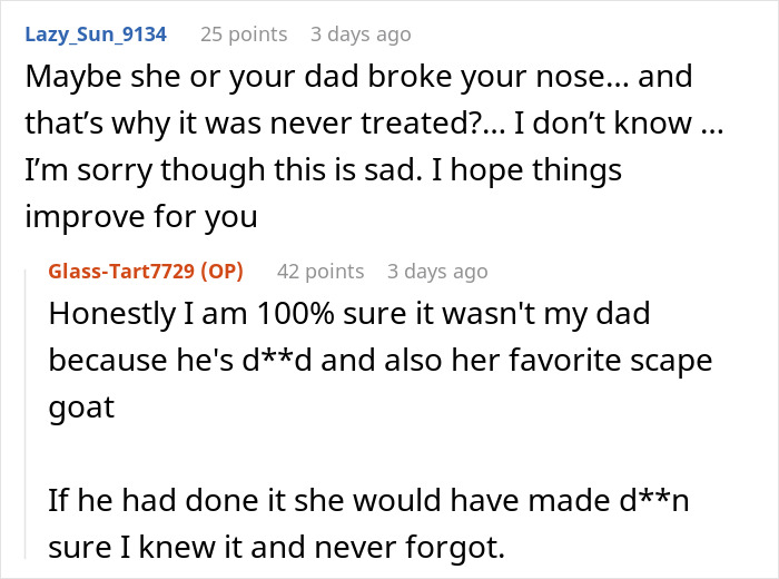 Daughter Can't Breathe, Smell, Or Forgive After Mom Hid Her Childhood Injury For Years Daughter Can't Breathe, Smell, Or Forgive After Mom Hid Her Childhood Injury For Years