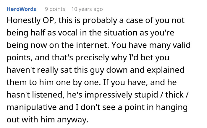 A screenshot of a comment about a guy who needs a GF and weight-loss coach, and his model friend is not having it. A screenshot of a comment about a guy who needs a GF and weight-loss coach, and his model friend is not having it.