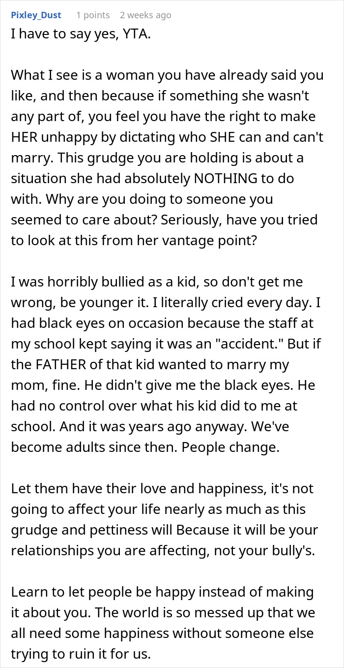 Woman&rsquo;s Future Stepfather-In-Law Dismisses His Daughter&rsquo;s Bullying, Then Gets A Taste Of It Himself