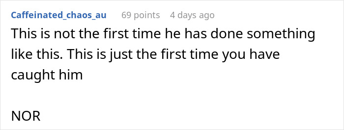 A comment about a husband flirting with a woman and how his marriage is at a breaking point.