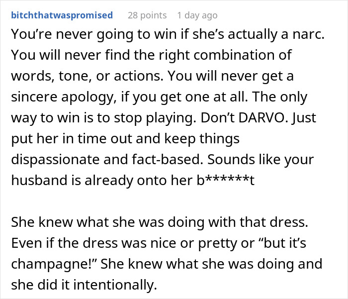 MIL Hides What She's Going To Wear To Wedding, Comes Out With Something Scandalous
