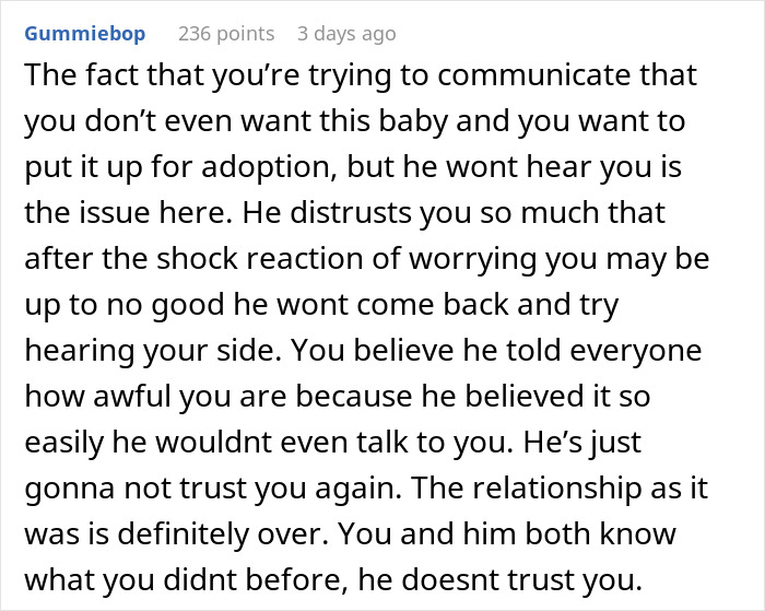 Emotional reaction to pregnancy test causes boyfriend to distrust partner Emotional reaction to pregnancy test causes boyfriend to distrust partner