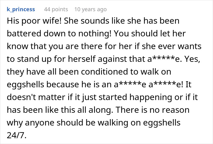 A comment about a guy who needs a GF and a weight-loss coach, expressing sympathy for his wife and denouncing a***e. A comment about a guy who needs a GF and a weight-loss coach, expressing sympathy for his wife and denouncing a***e.