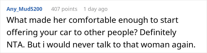 Employee Gives Coworker A Ride To Work, Finds Out She’s Been Offering Seats In Their Car To Other People Employee Gives Coworker A Ride To Work, Finds Out She’s Been Offering Seats In Their Car To Other People
