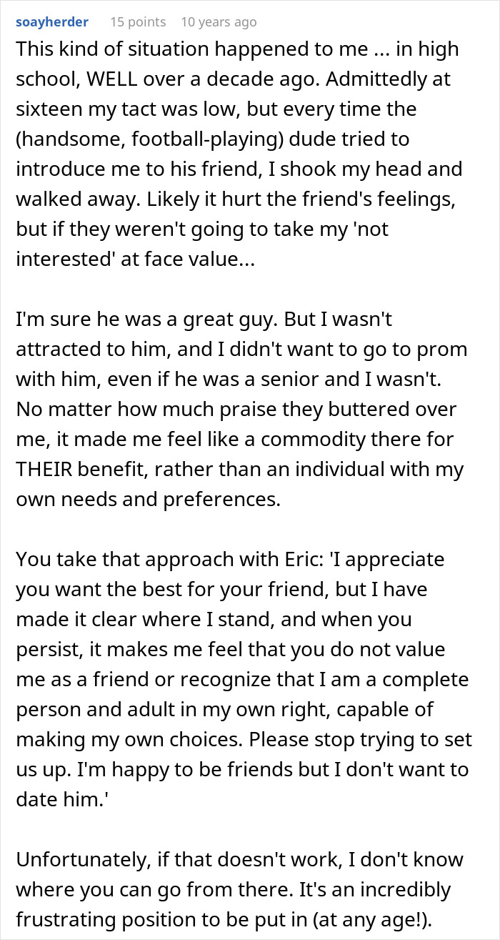 Friend not having it: Buddy thinks his friend needs a hot GF and a weight-loss coach in one. Friend not having it: Buddy thinks his friend needs a hot GF and a weight-loss coach in one.