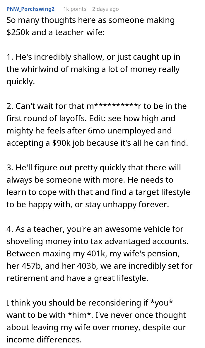 Man making $200K considers his GF not good enough to marry, sparking a debate on money and relationships. Man making $200K considers his GF not good enough to marry, sparking a debate on money and relationships.