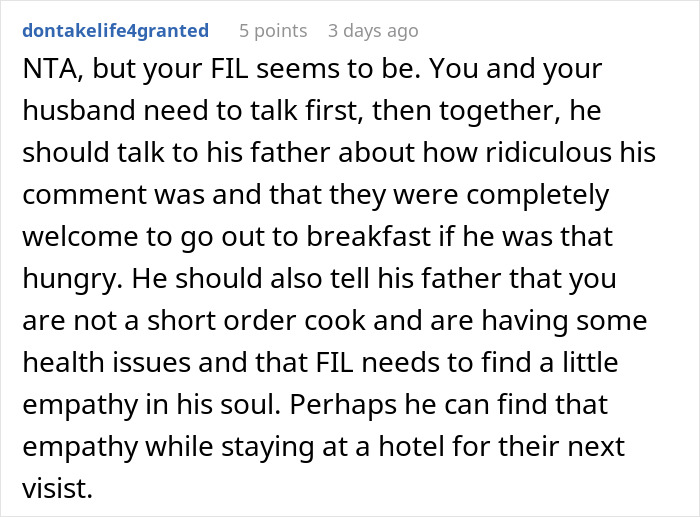 DIL Juggles Two Toddlers And Prepares For Surgery, FIL Thinks She Should Get Up And Make Him Breakfast DIL Juggles Two Toddlers And Prepares For Surgery, FIL Thinks She Should Get Up And Make Him Breakfast